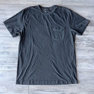 Black RVCA Men’s Pocket Pigment Dye T Shirt Size L